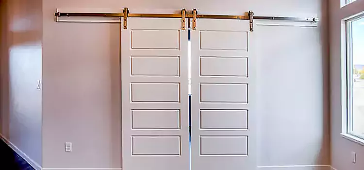 Glass Barn Door with Installation Hardware Kit Lacombe